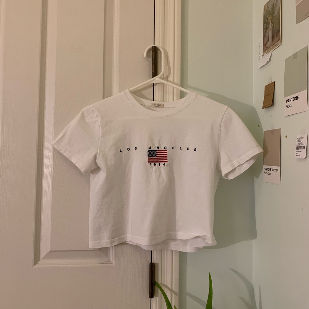Brandy Melville ‘Los Angeles’ embroidered shirt